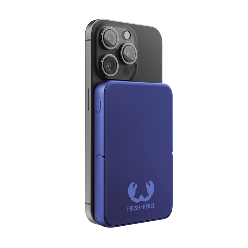 Fresh'N Rebel magnet wireless powerbank 5000 mAh true blue