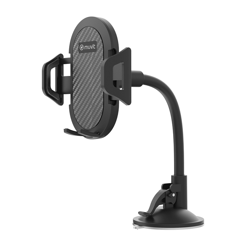 muvit for change soporte coche universal ventosa hasta 7"negro