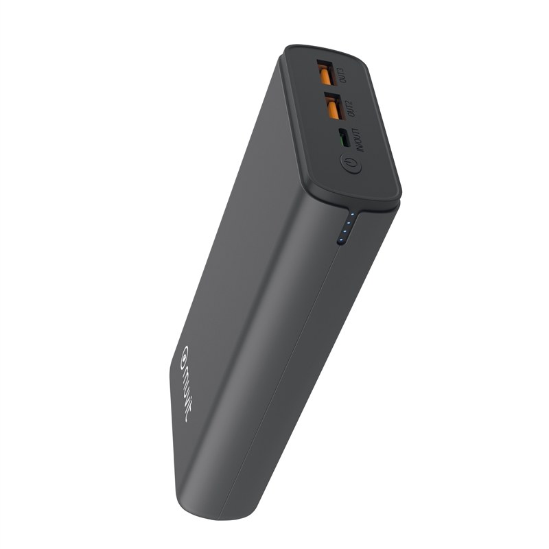 muvit for change power bank 20000 mAh Dual USB + Dual USB C + Output (USB A+tipo C)PD 20w negra
