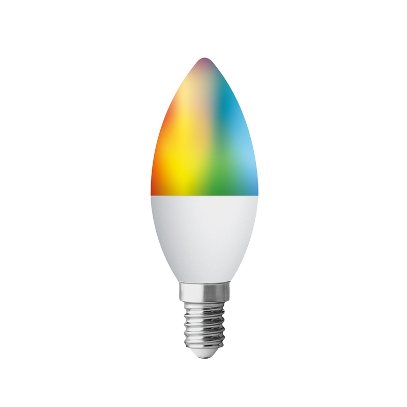 muvit iO bombilla inteligente Vela E14/5W/470lm RGB+Blancos D37*H116