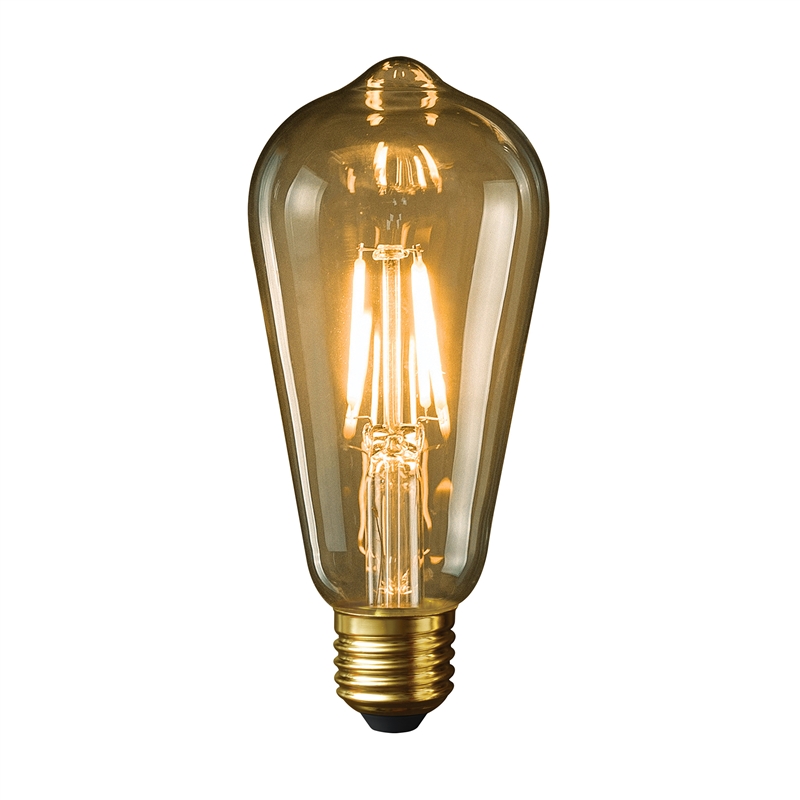 muvit iO bombilla inteligente Filamentos Vintage Edison E27/5W/470lm Blanco Ambar D64*H140