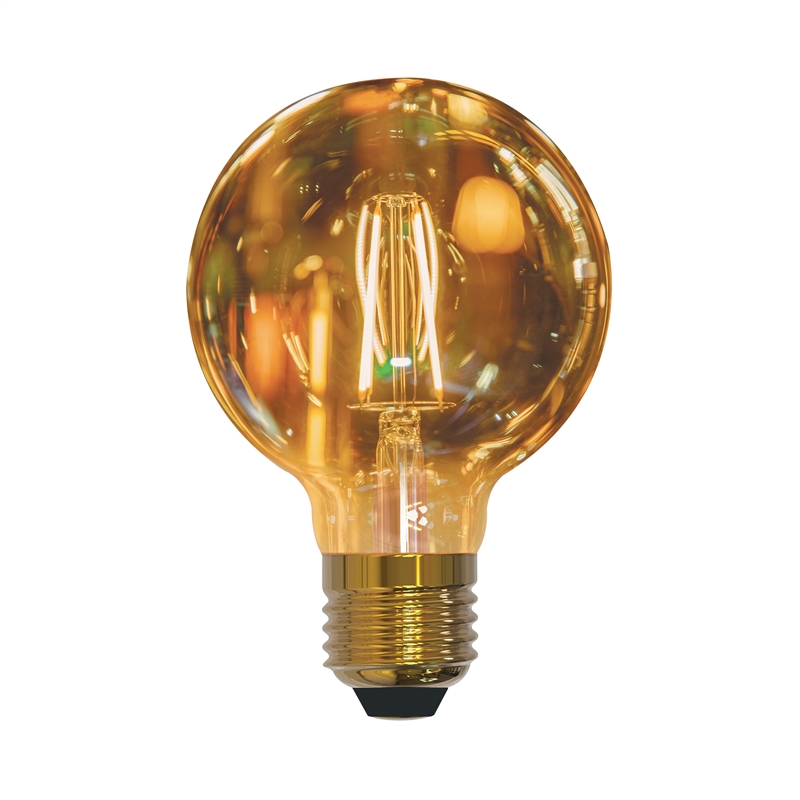 muvit iO bombilla inteligente Filamentos Globo pequeña E27/ 5W/470lm Ambar D80*H120