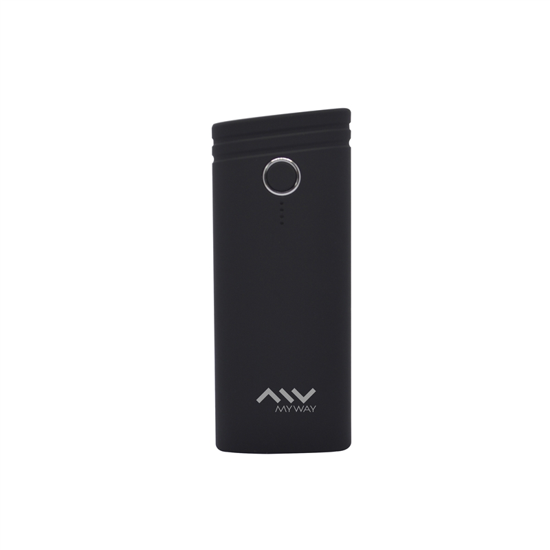 Myway power bank 5000 mAh USB 2 puertos 1A +2.1A cable USB-Micro USB negro